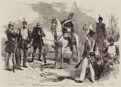 De Oorlog tussen Spanje en Marokko, Kostuums van het Spaanse Leger door Edmond Morin